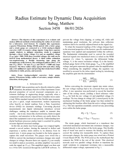 First page of Lab Report 1